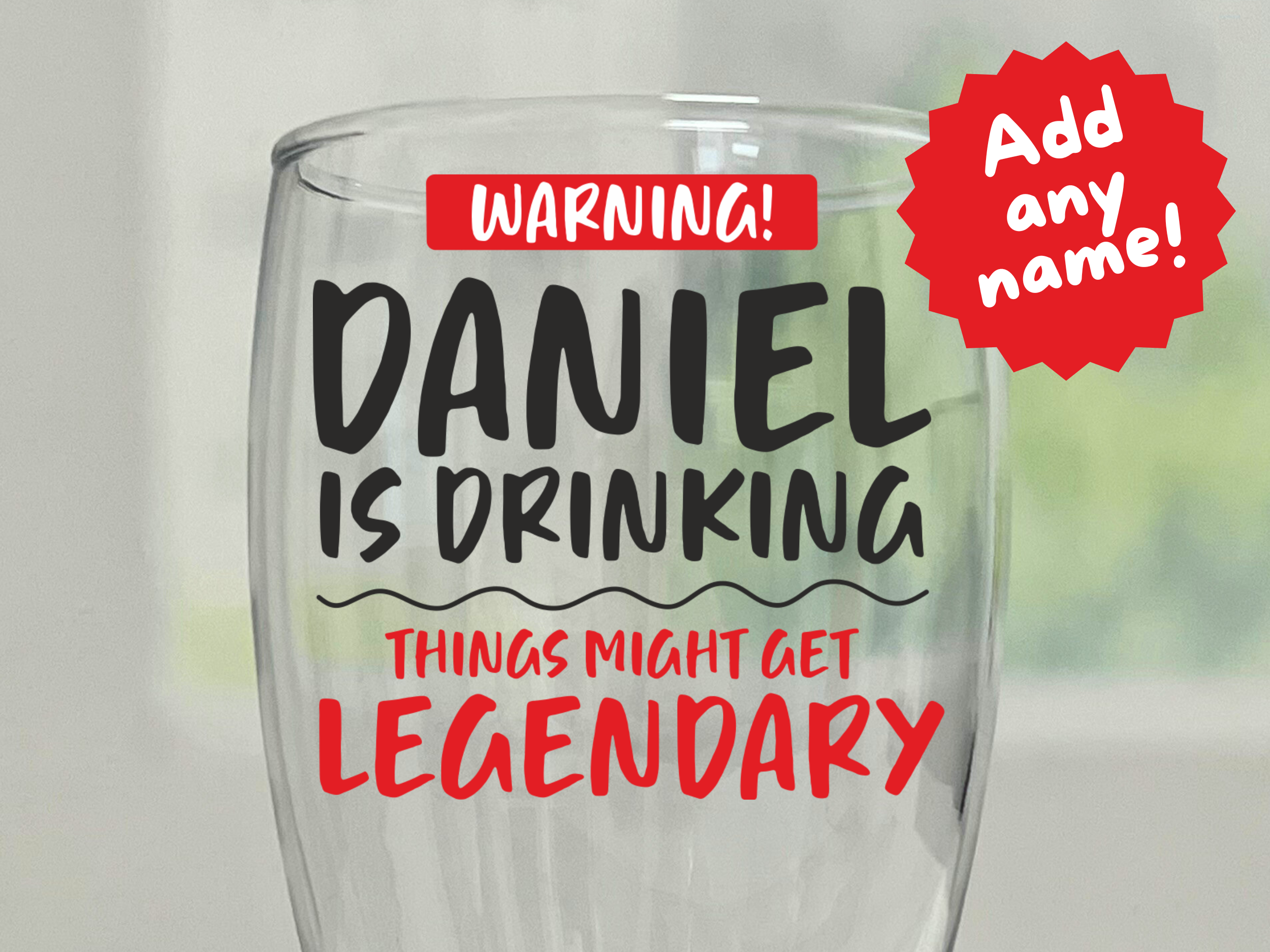 Personalised Pint Glass - Drink Glass