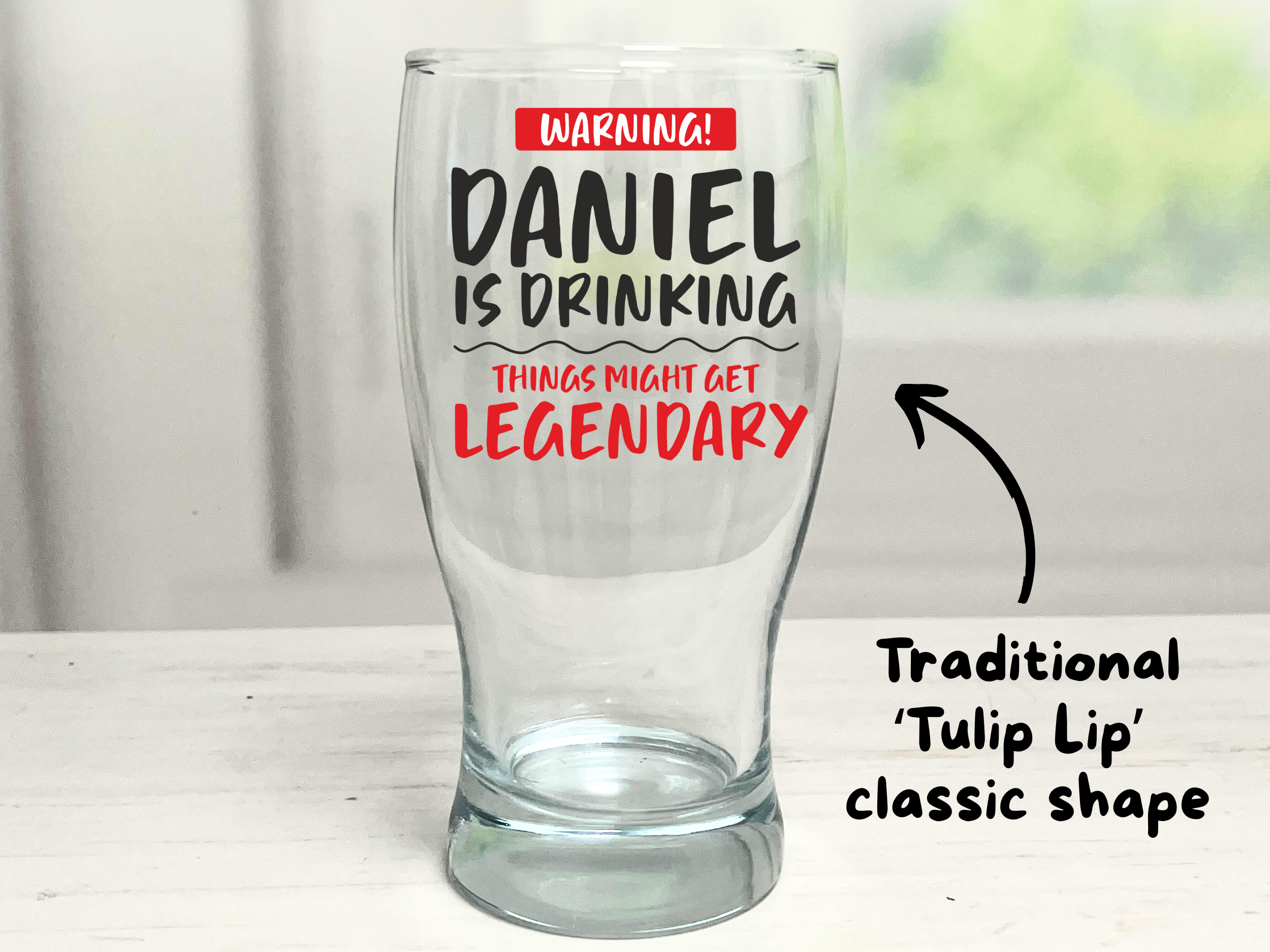 Personalised Pint Glass - Drink Glass