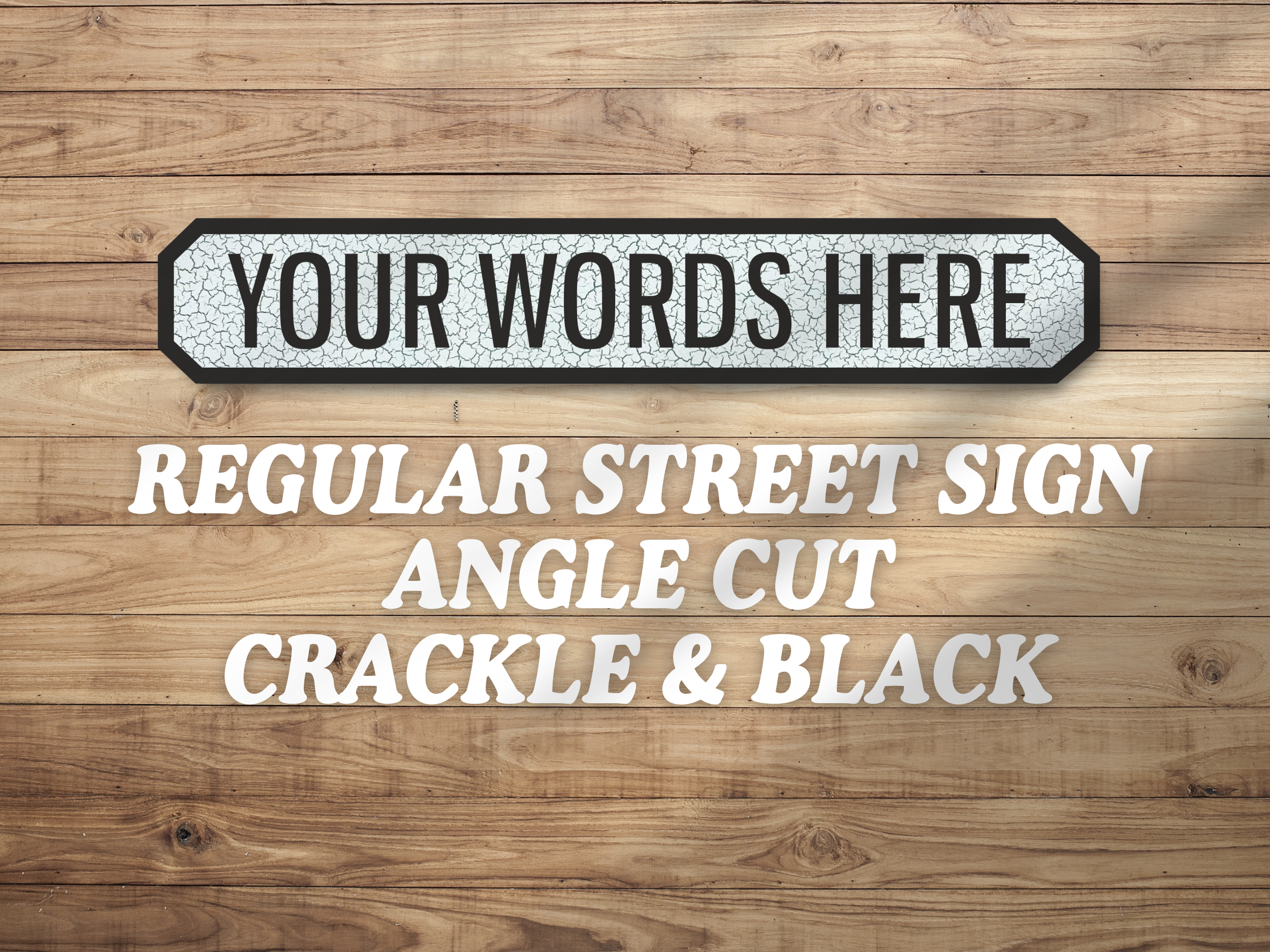 Personalised Vintage-Style Street Sign