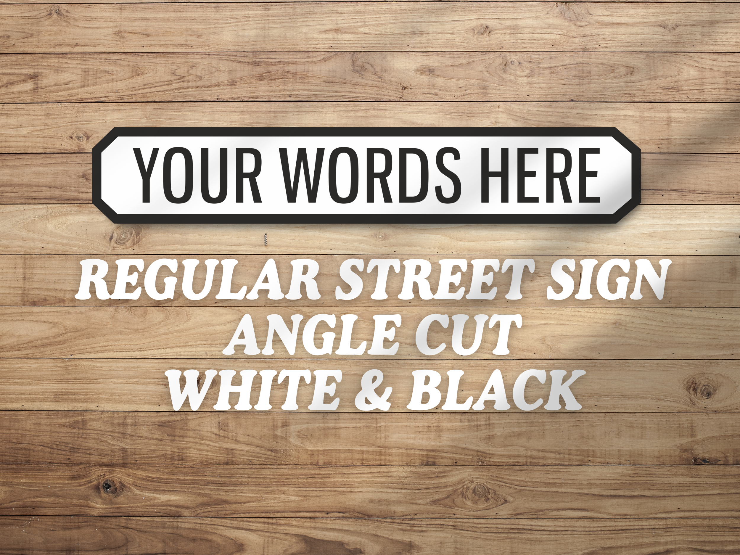 Personalised Vintage-Style Street Sign