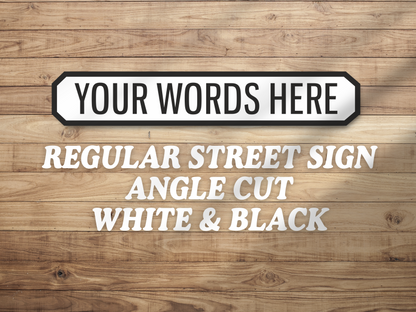 Personalised Vintage-Style Street Sign
