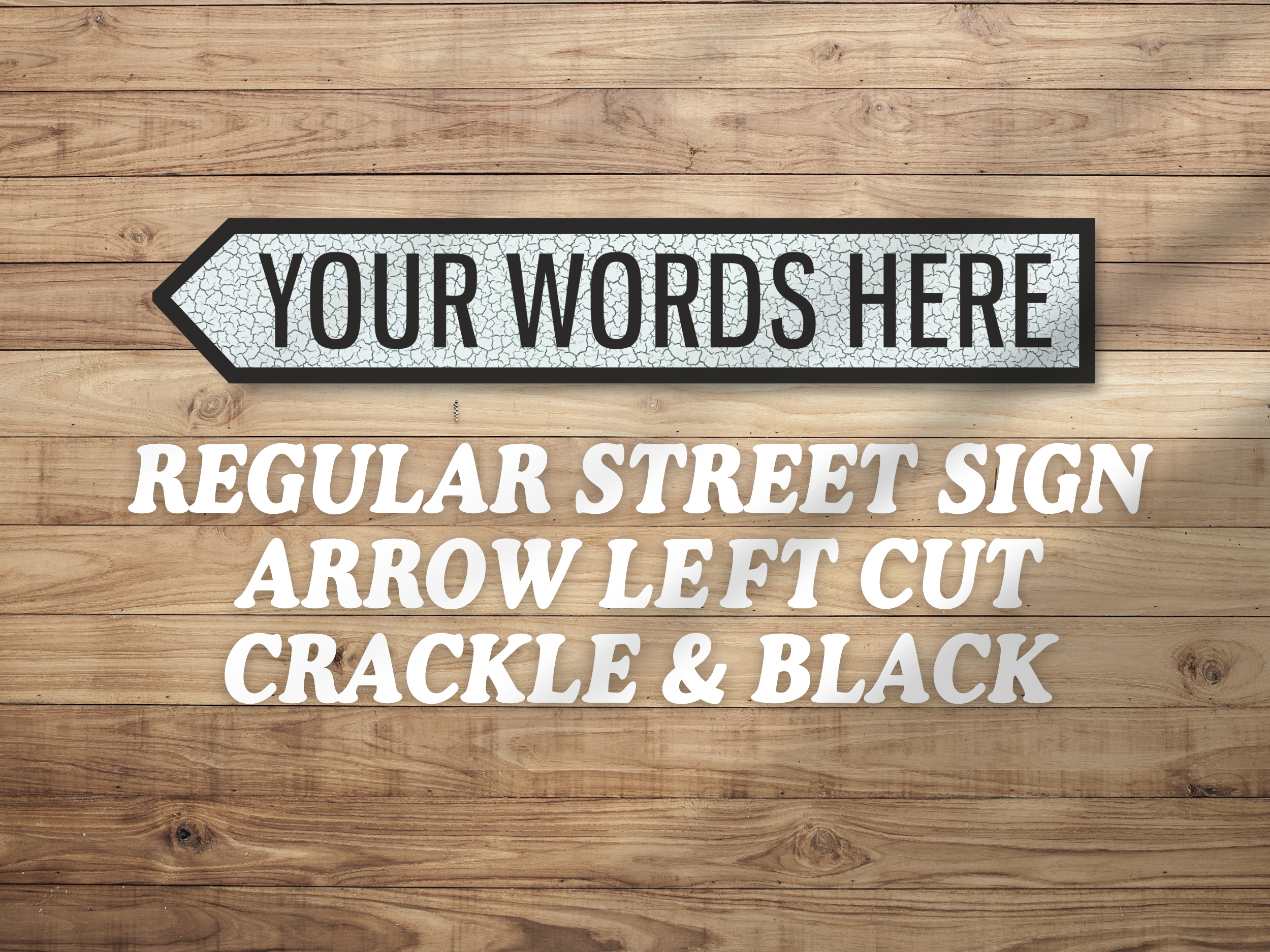 Personalised Vintage-Style Street Sign