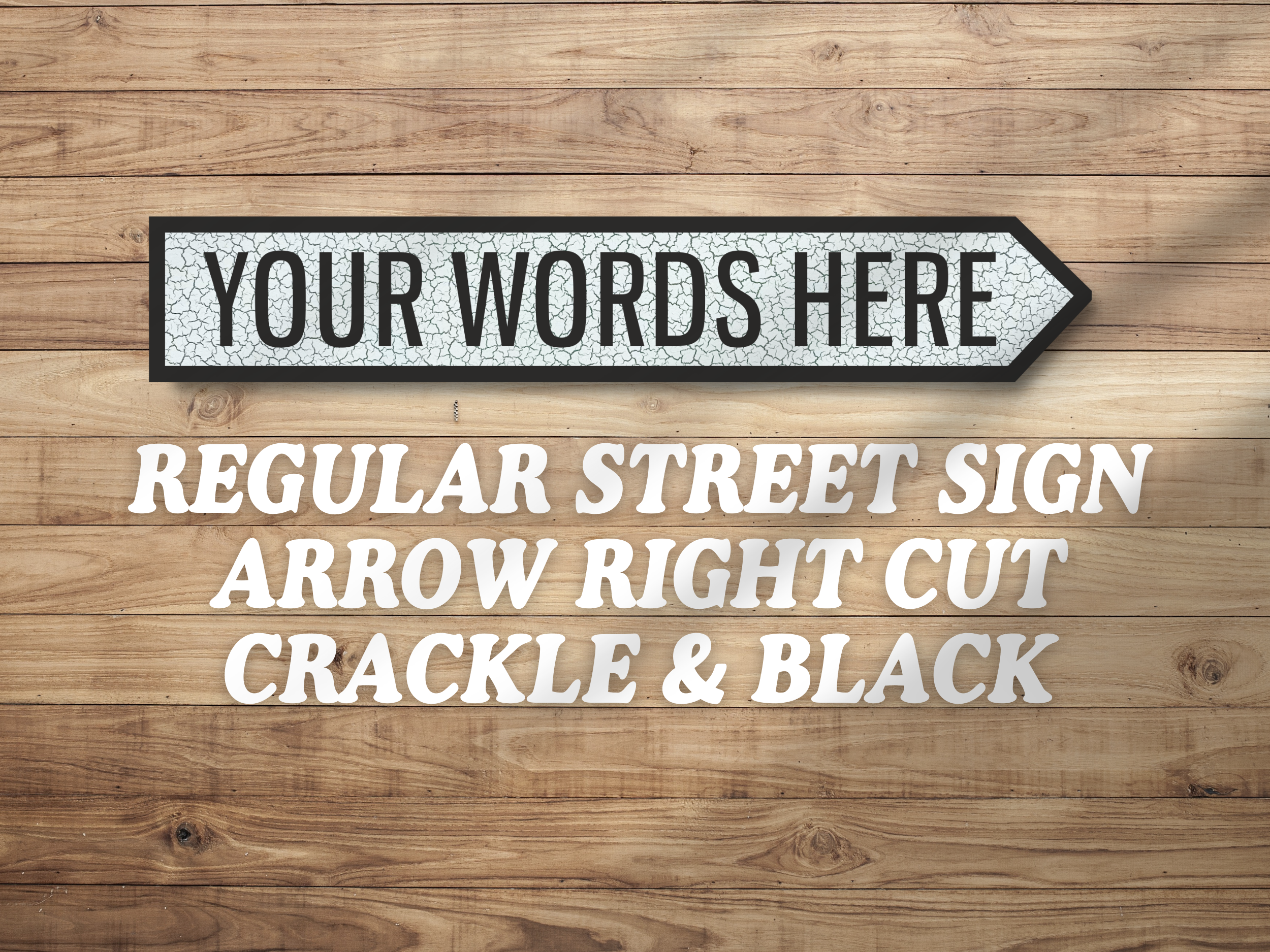 Personalised Vintage-Style Street Sign