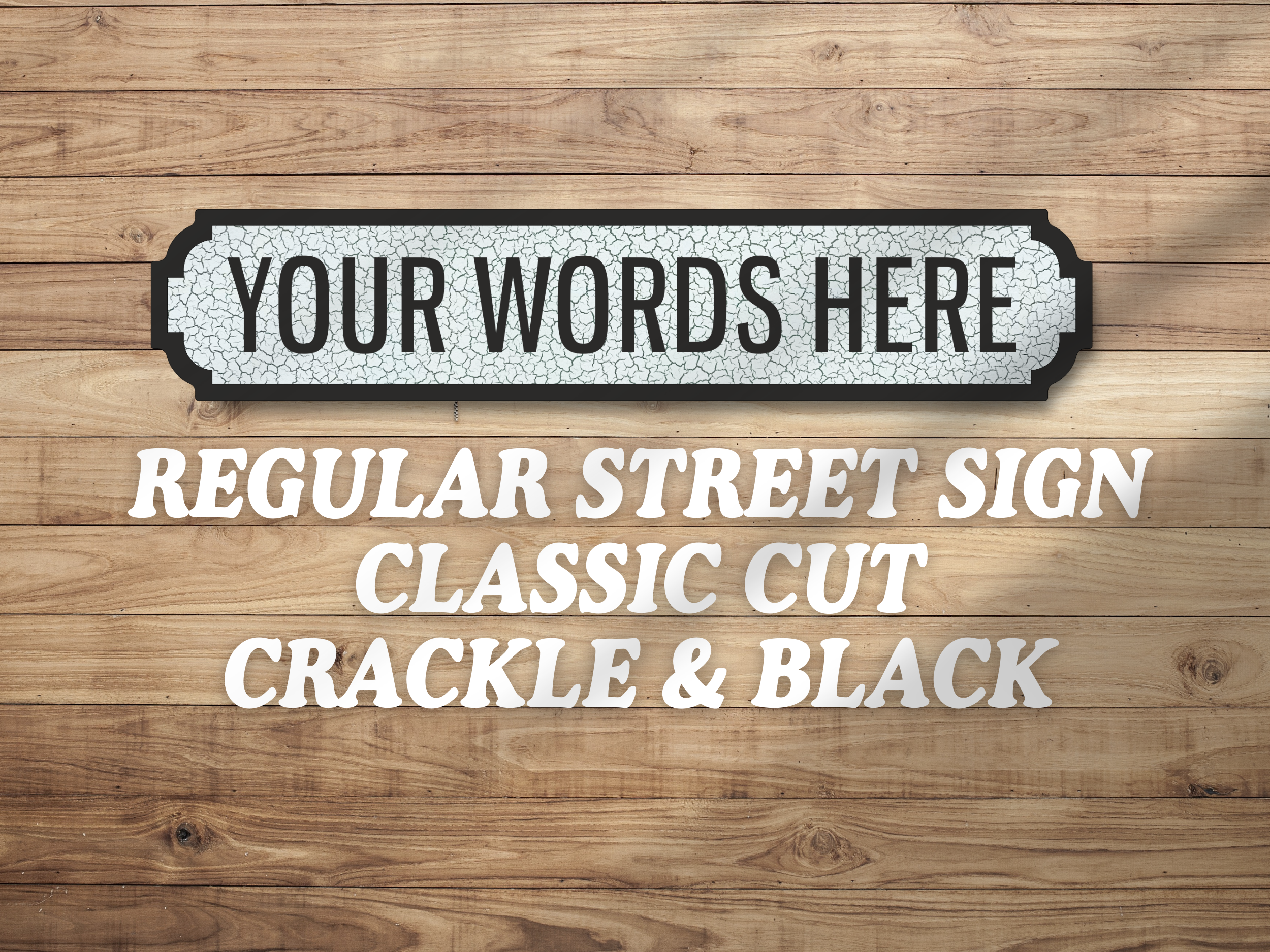 Personalised Vintage-Style Street Sign