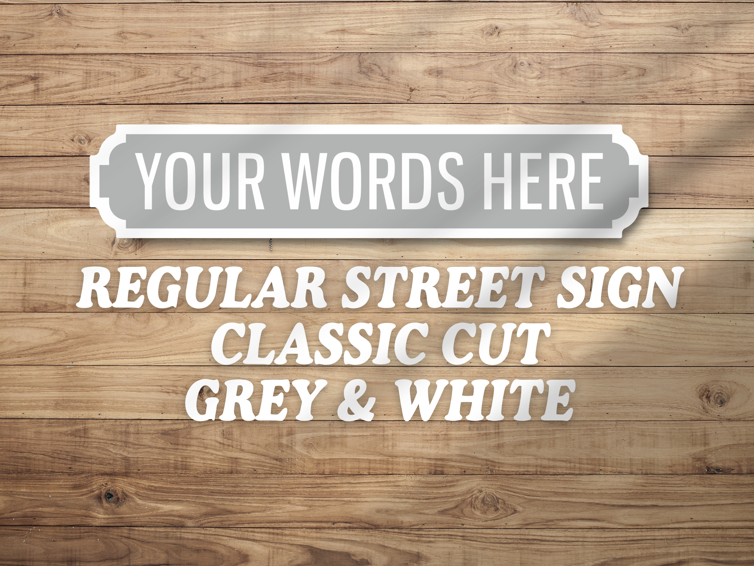 Personalised Vintage-Style Street Sign