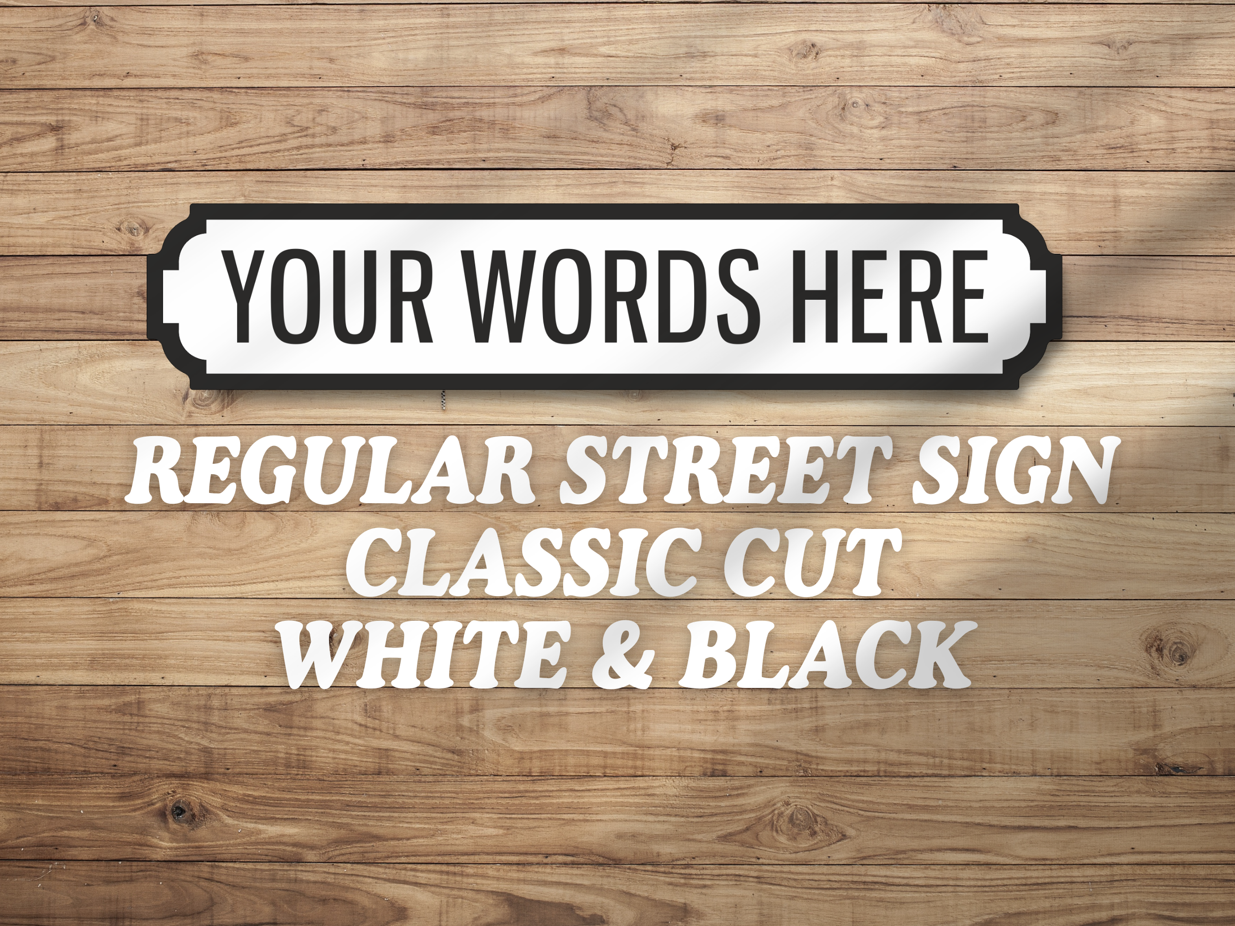 Personalised Vintage-Style Street Sign