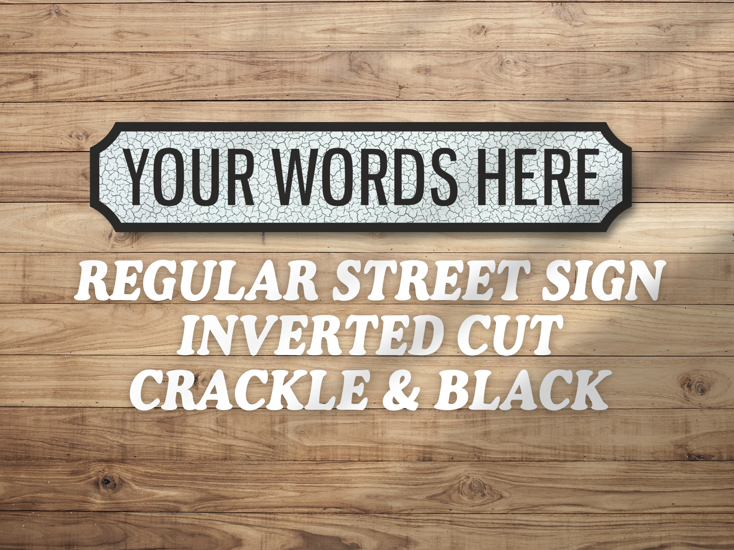 Personalised Vintage-Style Street Sign