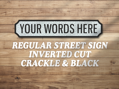 Personalised Vintage-Style Street Sign