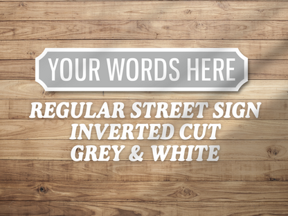 Personalised Vintage-Style Street Sign