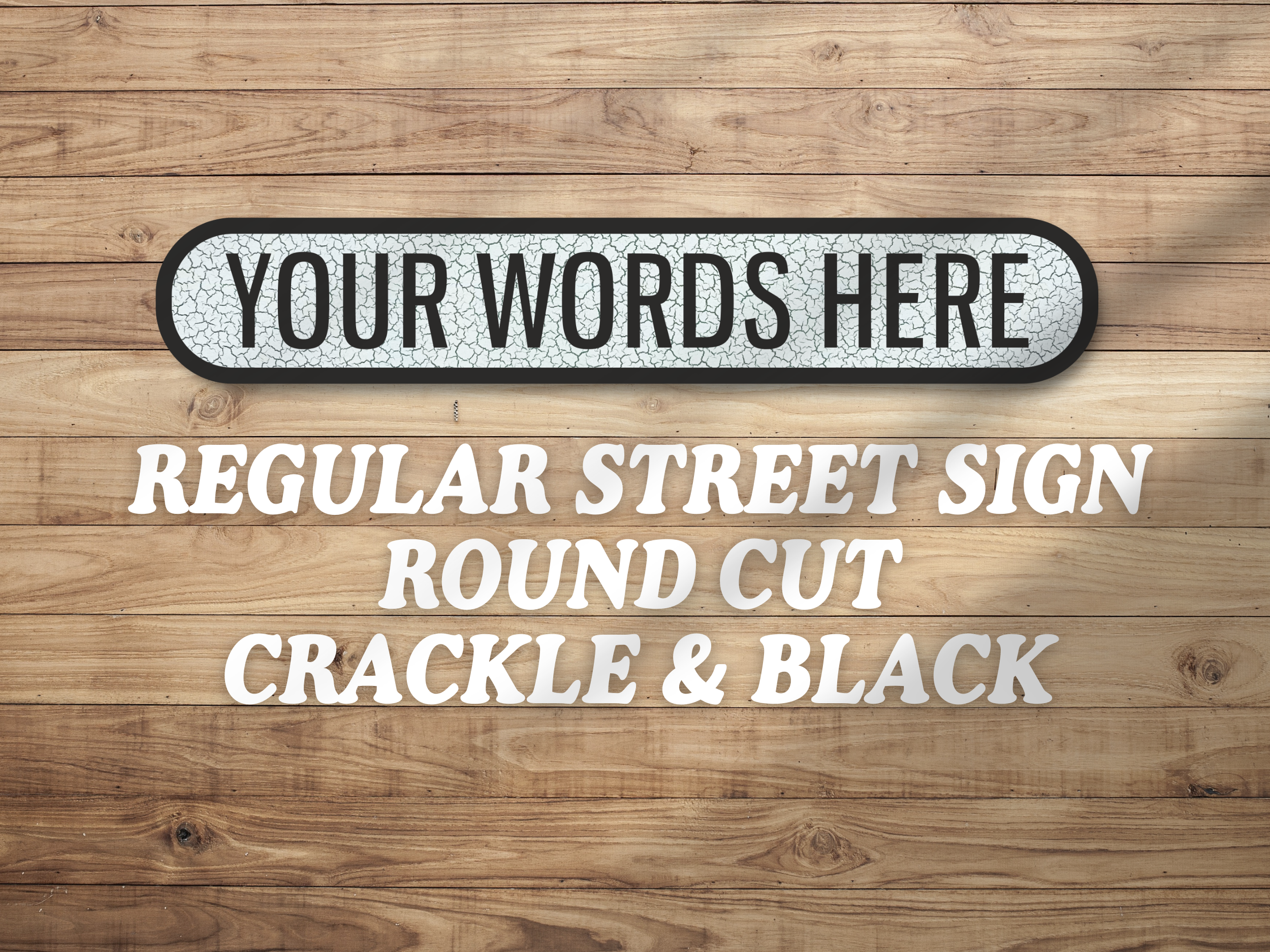 Personalised Vintage-Style Street Sign