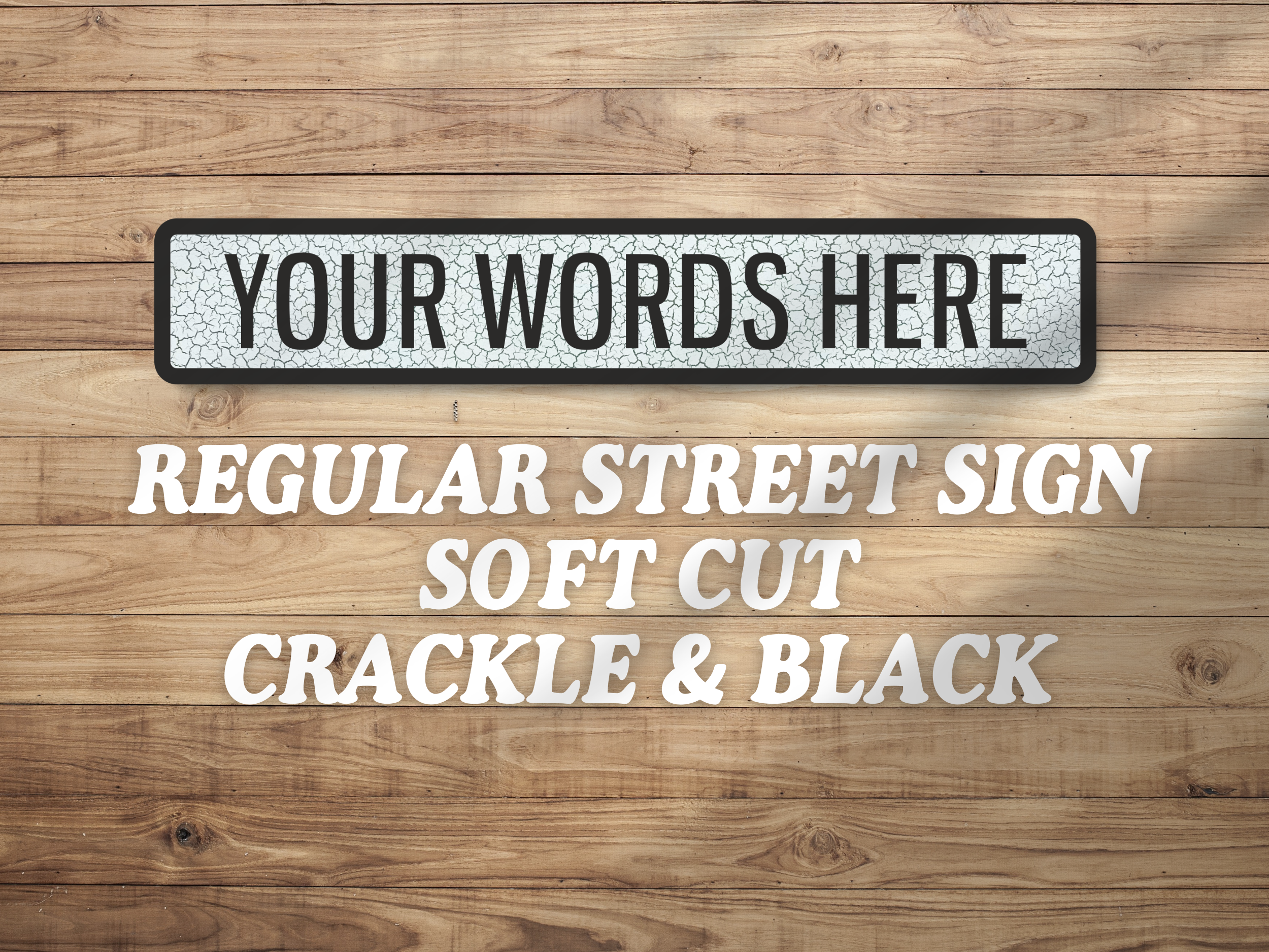 Personalised Vintage-Style Street Sign