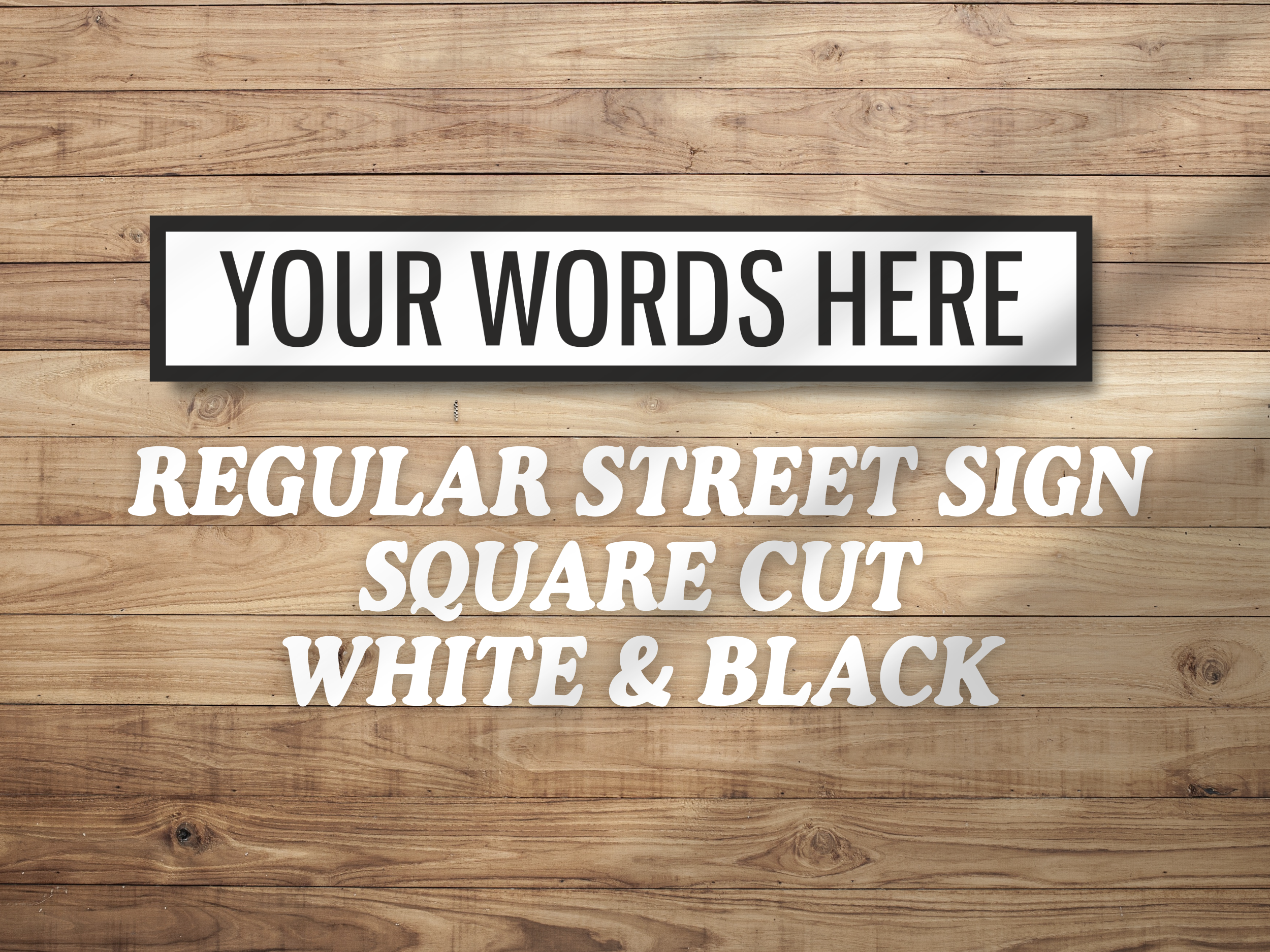 Personalised Vintage-Style Street Sign