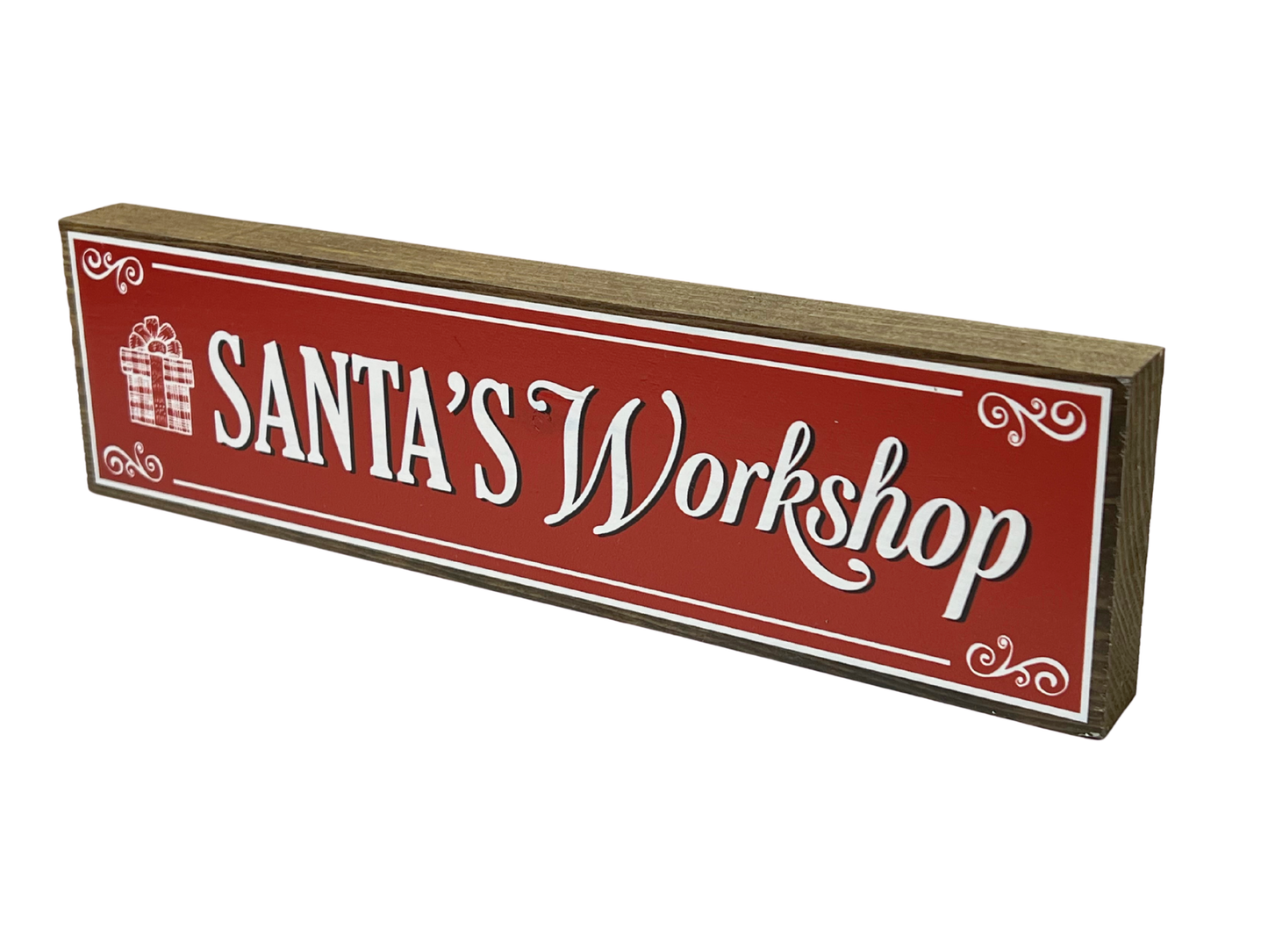 Santa's Workshop | Rustic Christmas Shelf Sitter