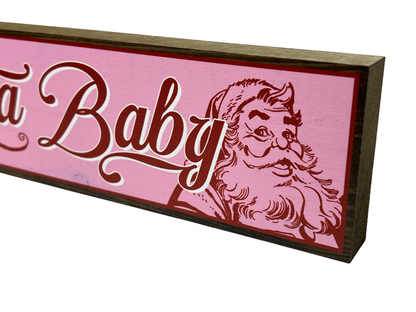 Santa Baby | Rustic Christmas Shelf Sitter