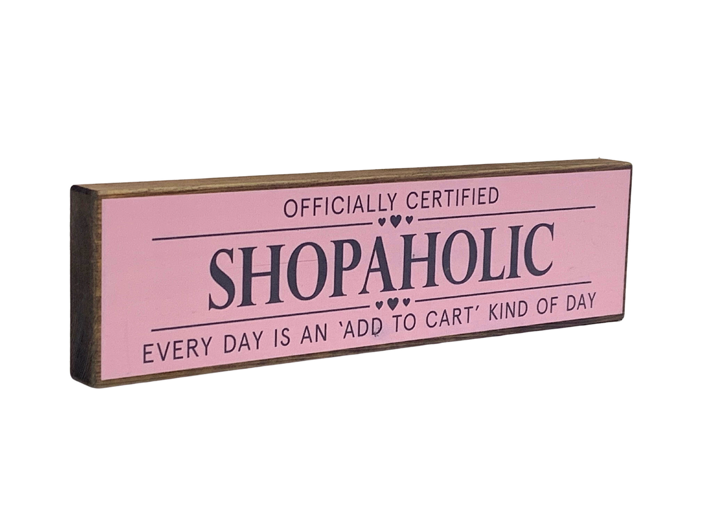 Shopaholic | Rustic Block Shelf Sitter