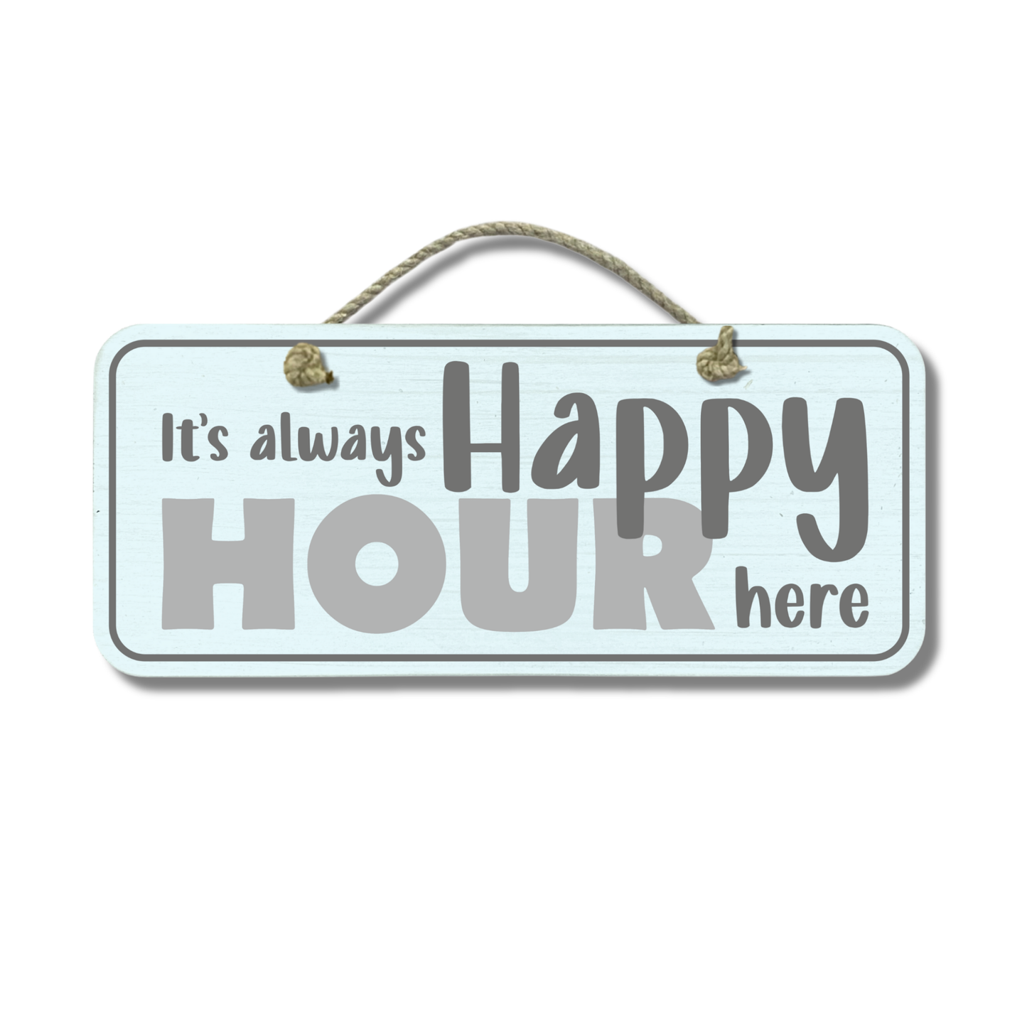 Happy Hour - Wooden Outdoor Sign
