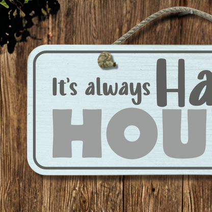 Happy Hour - Wooden Outdoor Sign