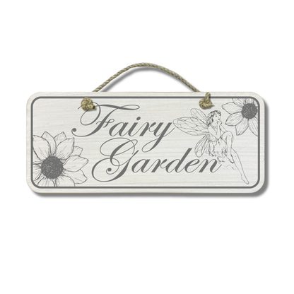 Fairy Garden - Wooden Outdoor Garden Sign