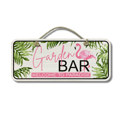 Garden Bar - Wooden Outdoor Sign