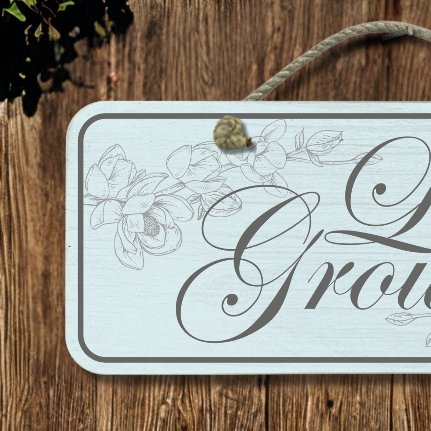 Let It Grow - Wooden Outdoor Garden Sign
