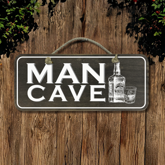 Man Cave - Wooden Outdoor Sign