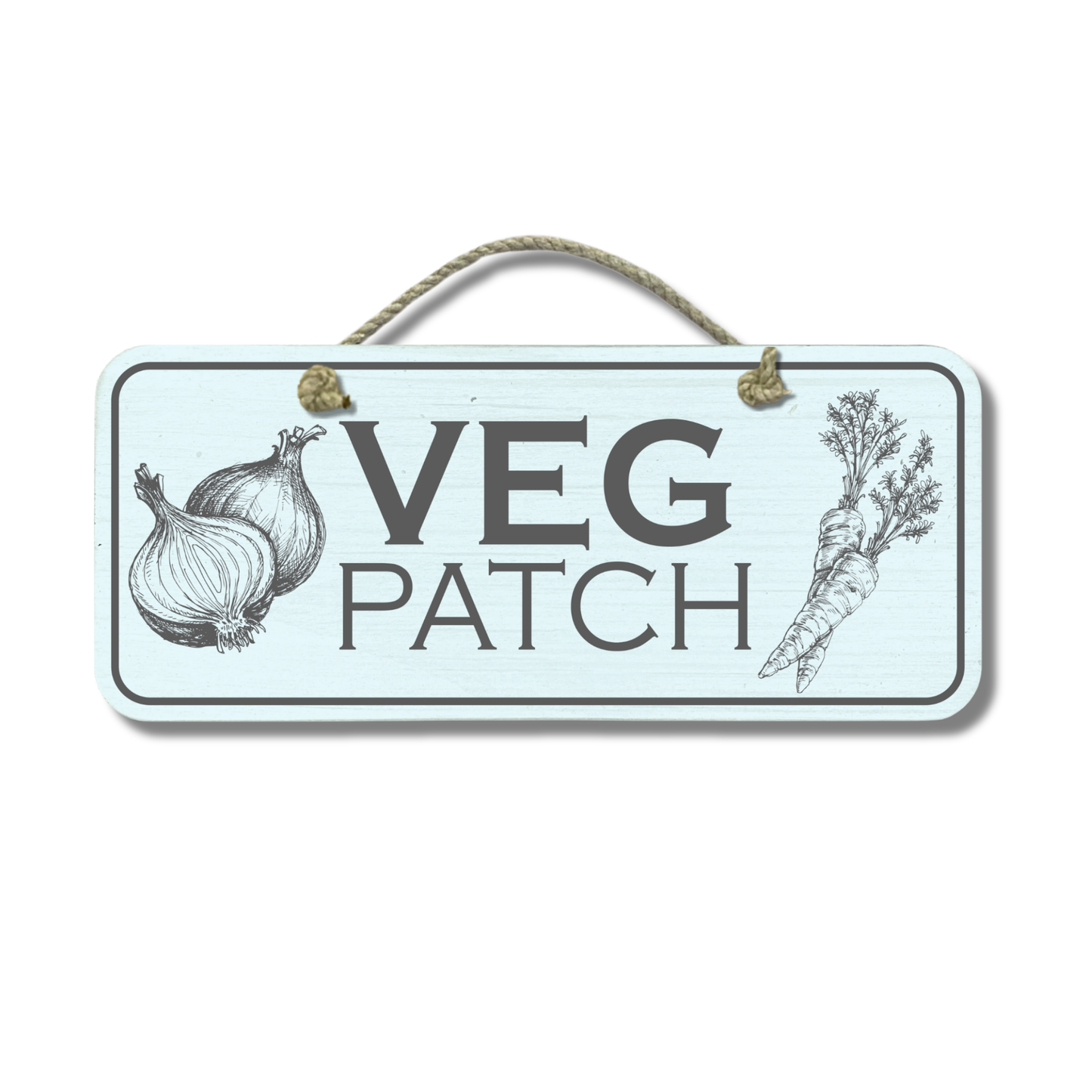 Veg Patch - Wooden Outdoor Garden Sign