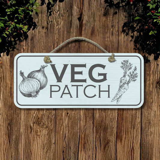 Veg Patch - Wooden Outdoor Garden Sign