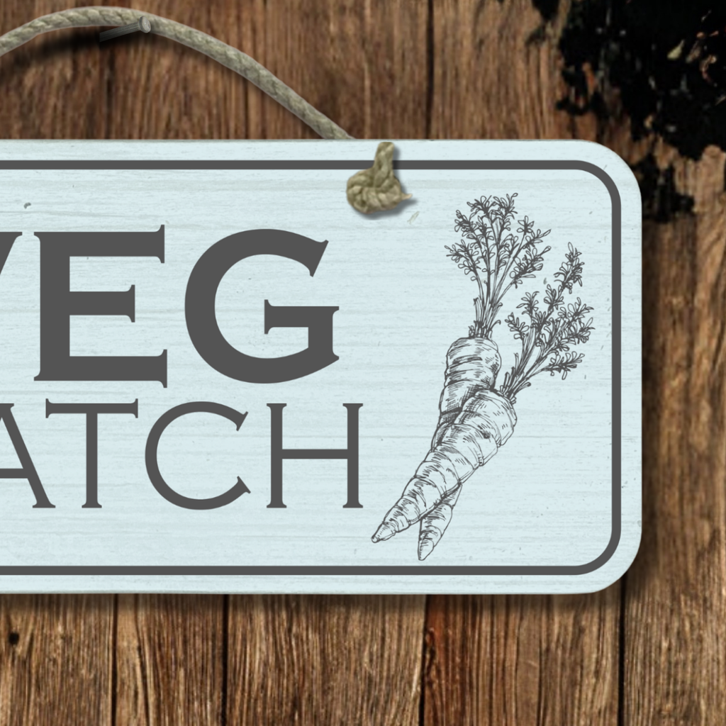 Veg Patch - Wooden Outdoor Garden Sign