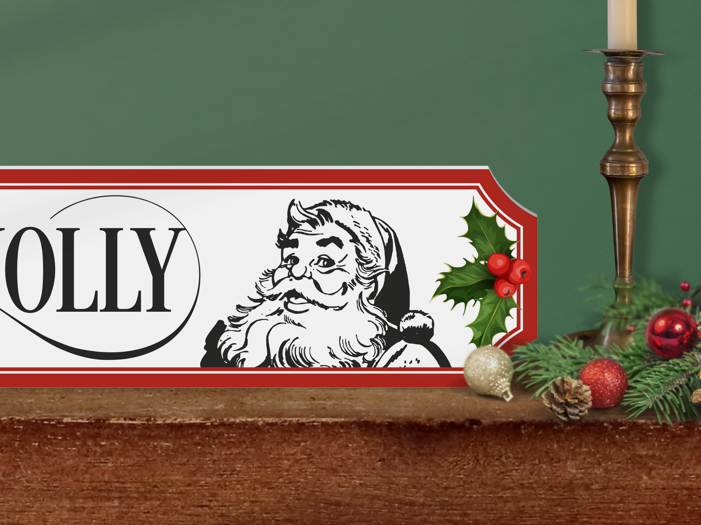 'Tis The Season to be Jolly | Wooden Christmas Sign