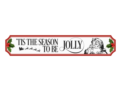 'Tis The Season to be Jolly | Wooden Christmas Sign