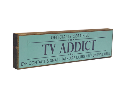 TV Addict | Rustic Block Shelf Sitter