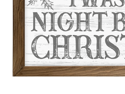Twas The Night Before | Rustic Framed Christmas Sign