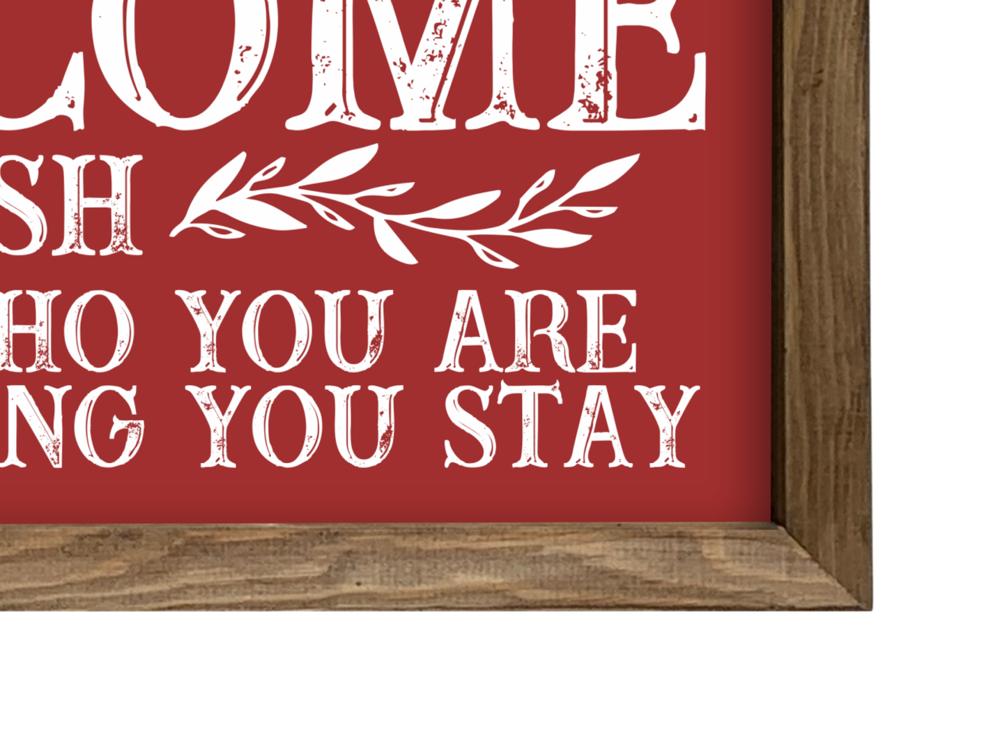 Welcome-ish | Rustic Framed Christmas Sign