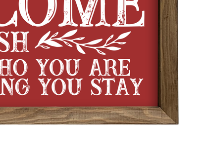 Welcome-ish | Rustic Framed Christmas Sign