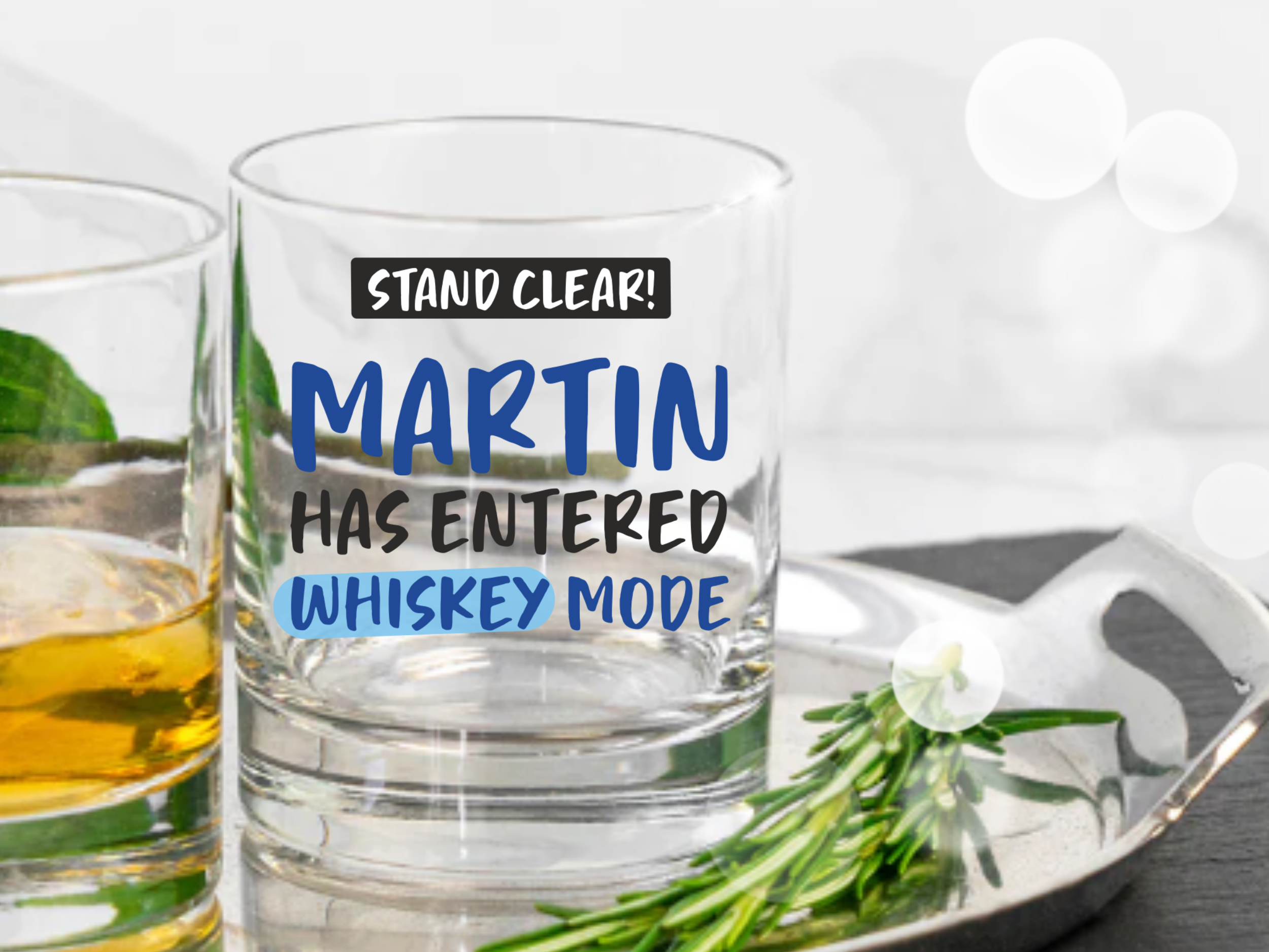 Personalised Whiskey Tumbler - Drink Glass