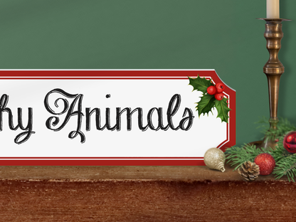 Ya Filthy Animals | Wooden Christmas Sign