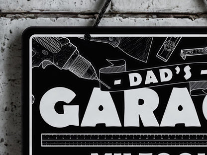 Dad's Garage | Metal Sign (Available in 2 colours)