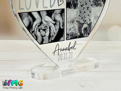 Personalised "You Are So Loved" Photo | Acrylic Heart Plaque