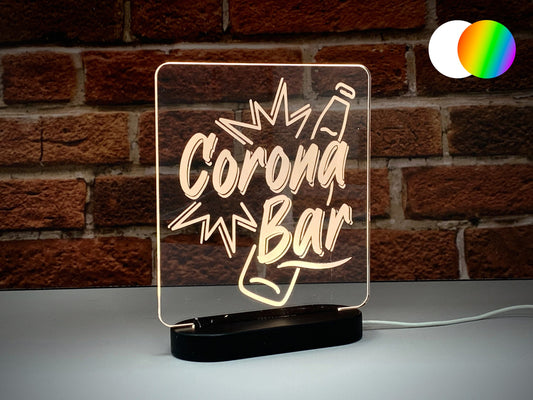 Corona Bar | Light Up LED Sign