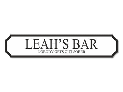 Personalised Bar | Acrylic Street Sign