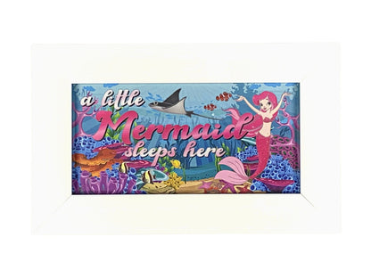 A Little Mermaid Sleeps Here | LED Frame Night Light