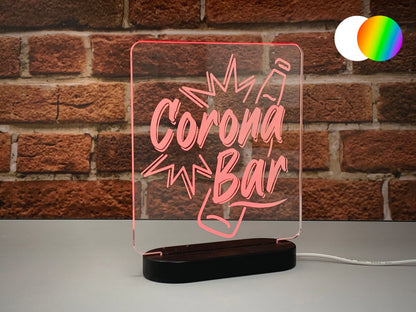 Corona Bar | Light Up LED Sign