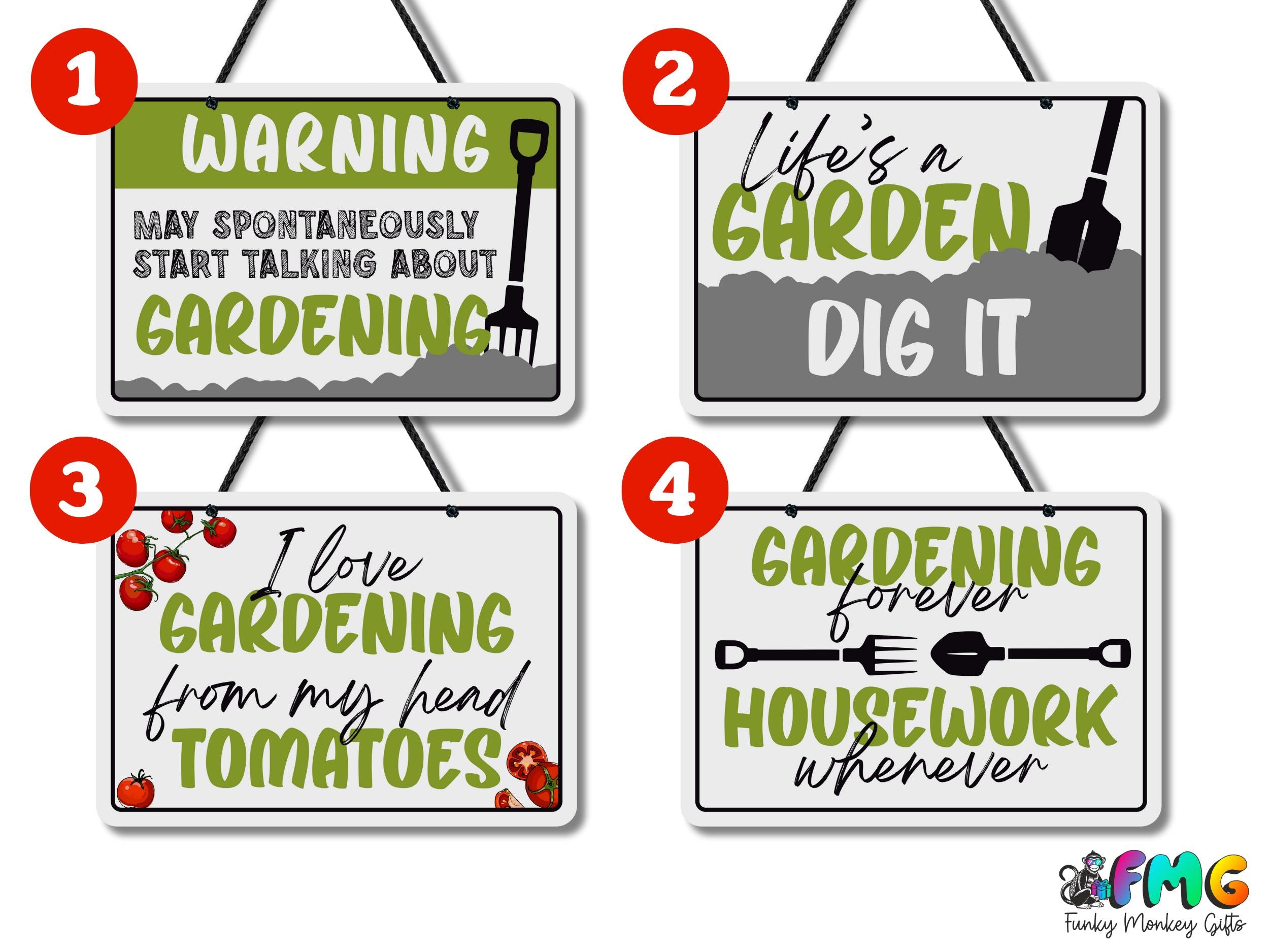 Gardening Lover | Metal Signs (10 designs to choose from)