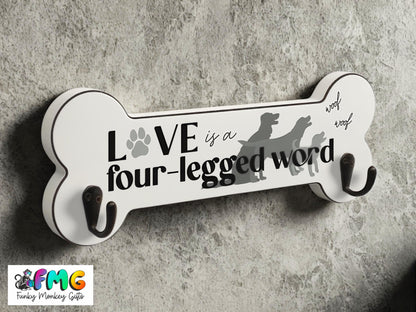Dog Quotes | Bone-Shaped Lead Hanger