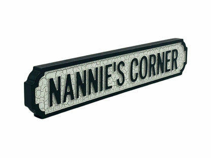 Nannie's Corner | Vintage-Style Street Sign