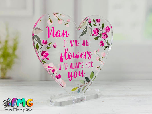 Nan Quote | Acrylic Heart Plaque