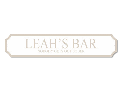 Personalised Bar | Acrylic Street Sign