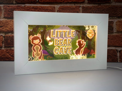 Little Bear Cave | LED Frame Night Light
