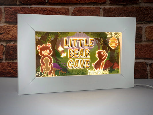 Little Bear Cave | LED Frame Night Light