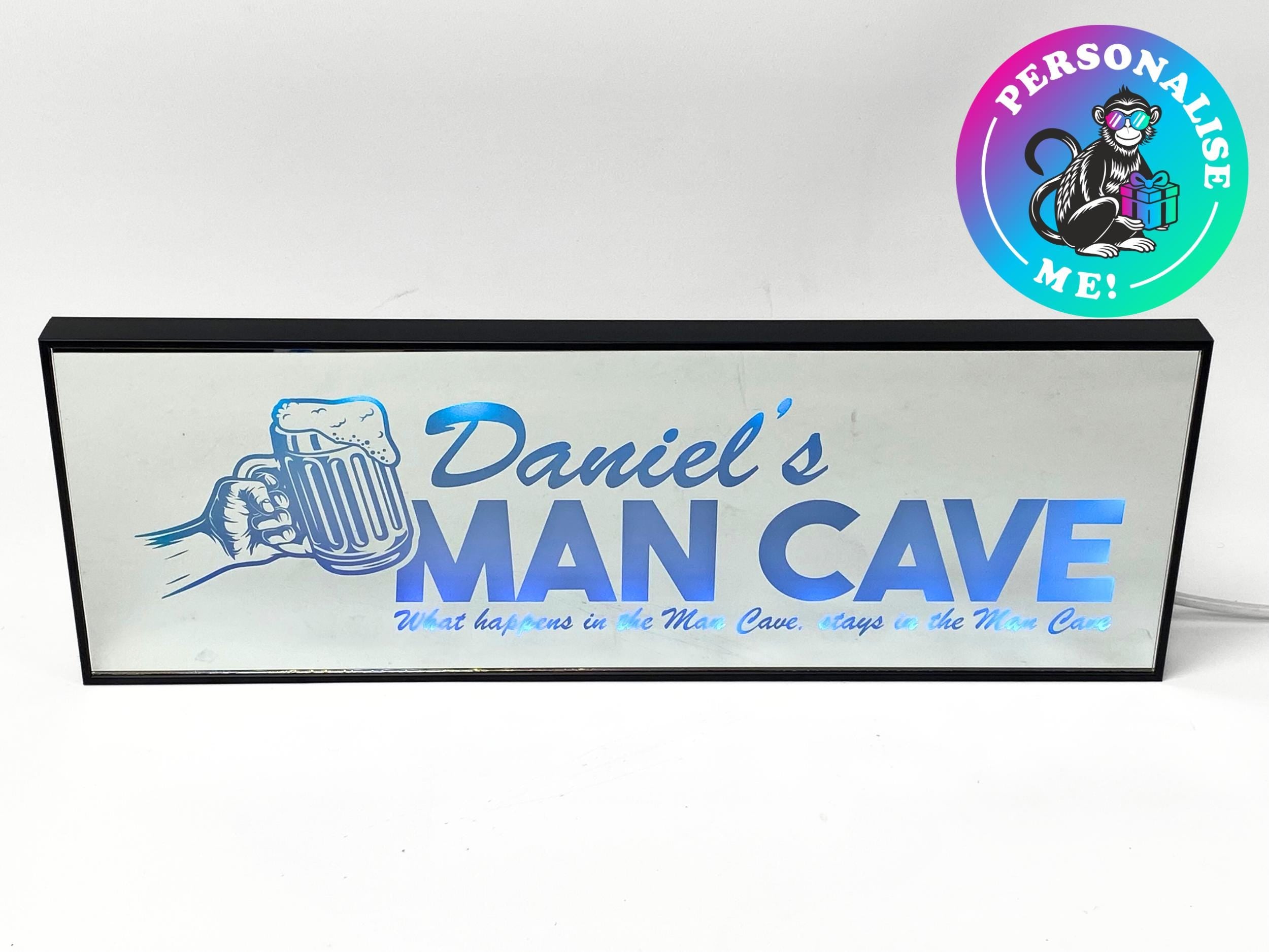 Personalised Man Cave | LED Light Up Frame